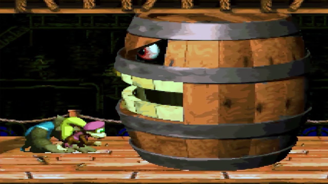 Donkey Kong Country 3 - 100% Walkthrough - Part 1 Lake Orangatanga