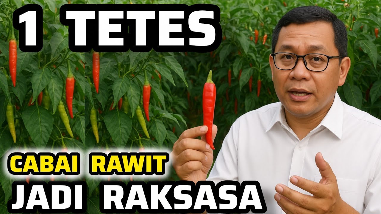 ‼️CUMA 1 TETES‼️CABAI RAWIT BIASA JADI JUMBO RAKSASA‼️Teknik Perlakuan Benih + Rekayasa Genetik‼️