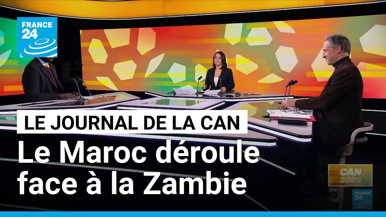 CAN 2025 : le Maroc déroule face à la Zambie, le Mali se qualifie sur un match nul • FRANCE 24