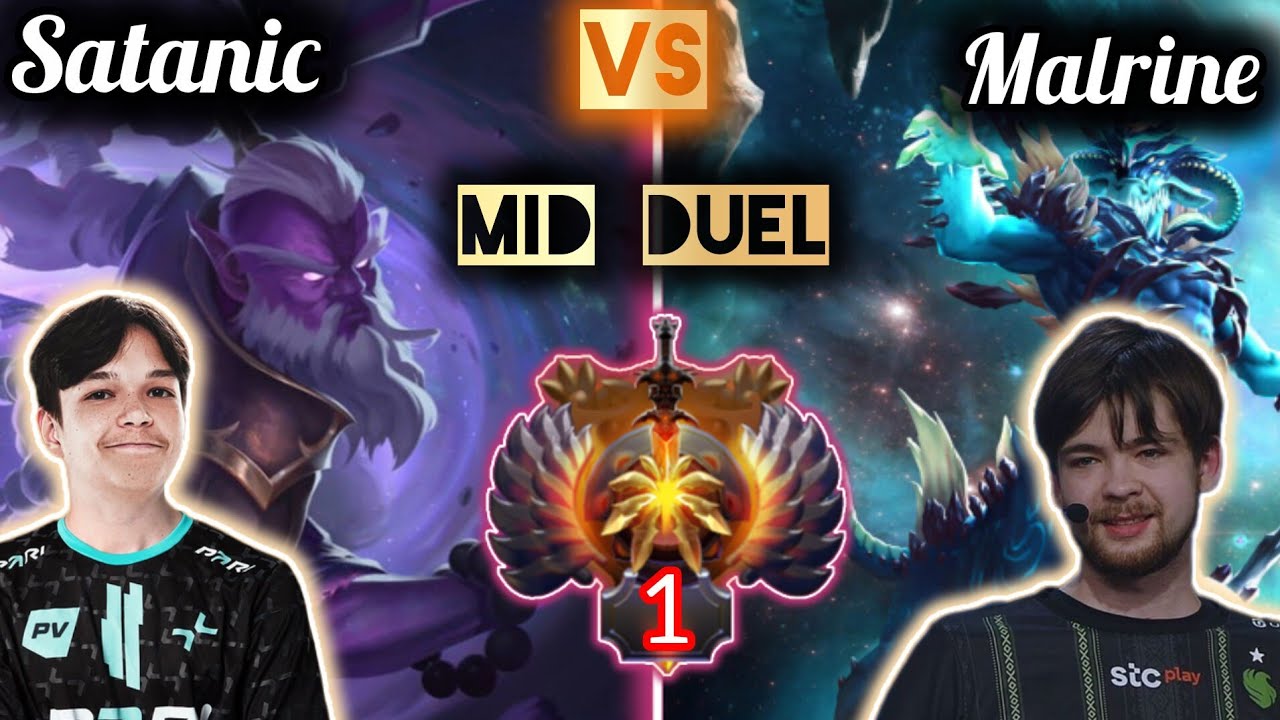 INSANE Mid Duel 🔥 Satanic vs Malrine ☠️ Void Spirit vs Leshrac — Who is #1 new?
