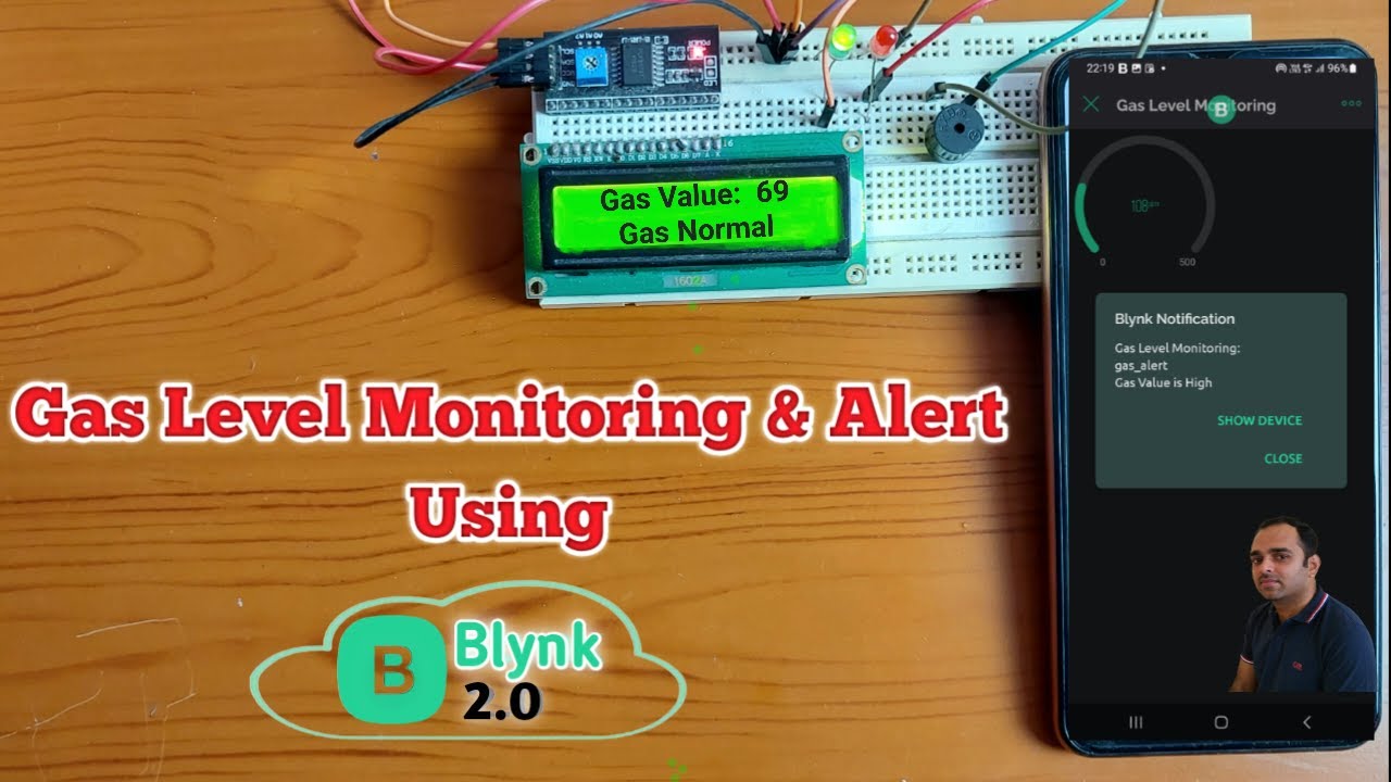 Мониторинг уровня газа и оповещение с помощью Blynk IOT и ESP8266 | Проекты Blynk IOT