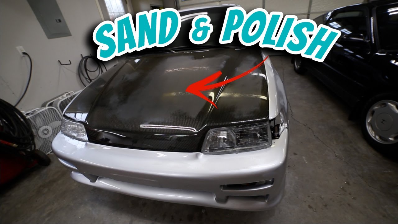 1989 CRX Rescue Part 20 - Polishing Fresh Paint