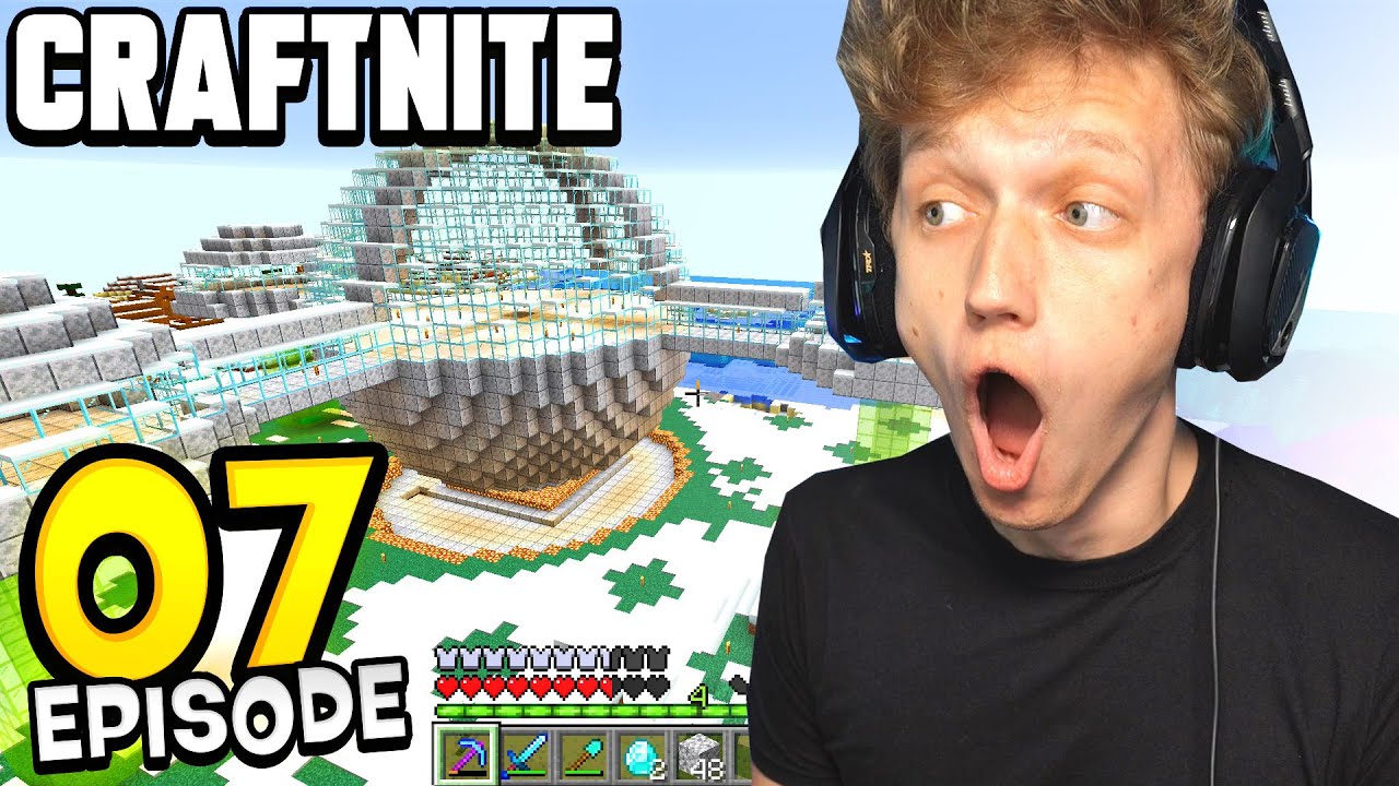 Craftnite: Episode 7 - MEGA BASE UPGRADES! (best minecraft base)