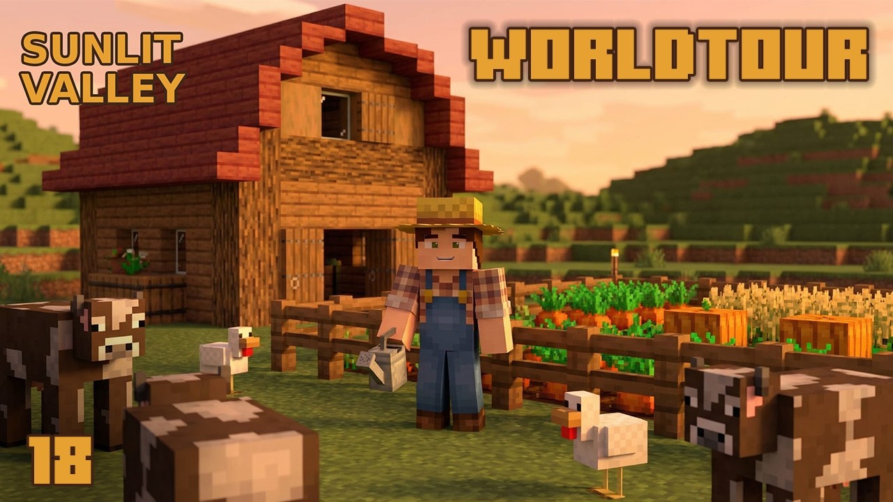 STARDEW VALLEY mais dans MINECRAFT EP.18 (Sunlit Valley) - WORLD TOUR