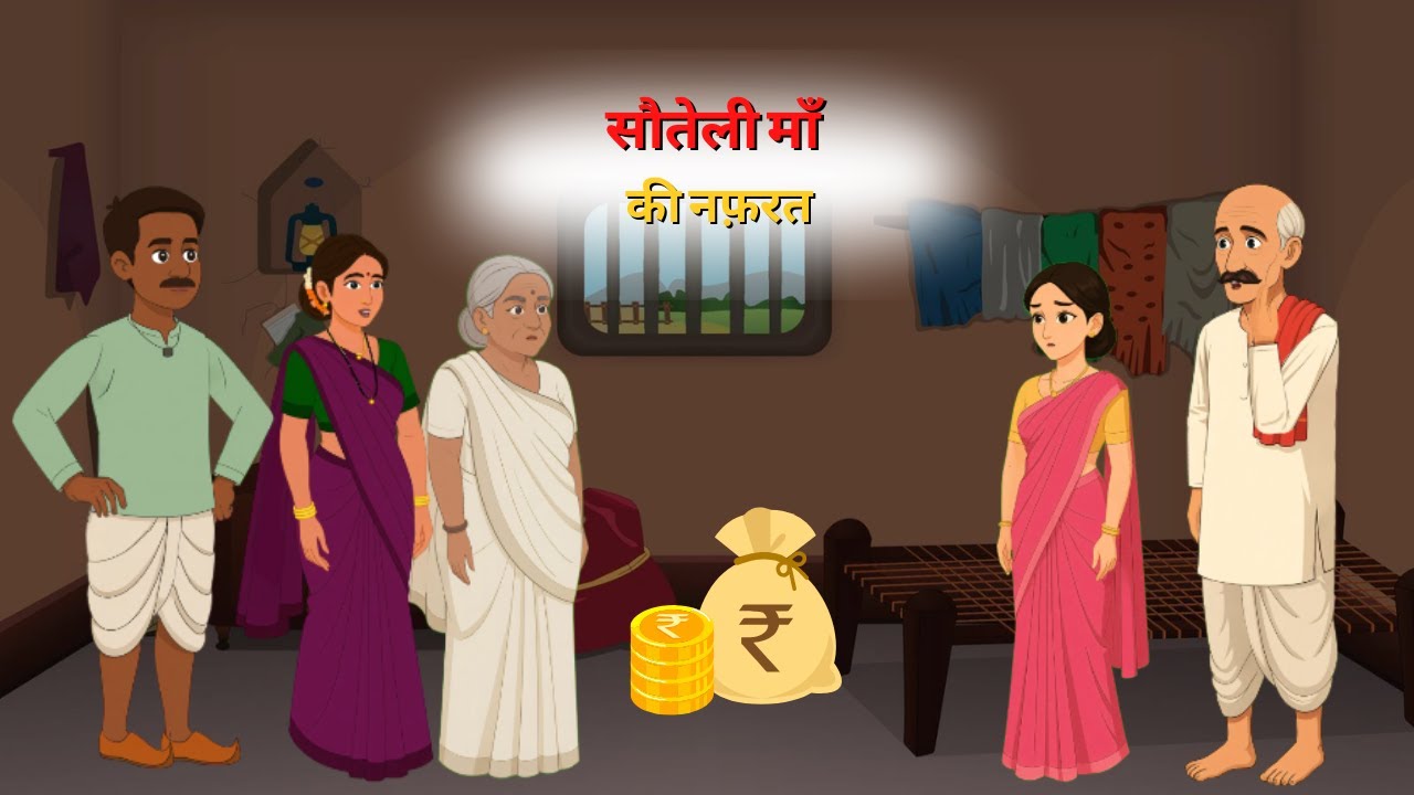 Hindi Moral Story | सौतेली माँ की नफ़रत और कस्मत का खेल | Amibtoons