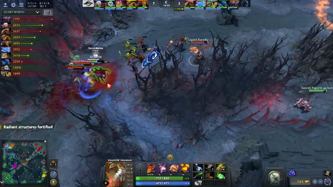 Liquid.Miracle- kills Secret.MidOne!  Miracle- playing Lifestealer Team Secret vs Team Liquid at The