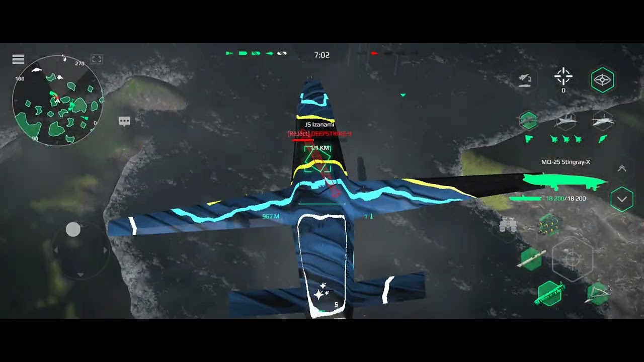 J-16, Pan Spatial Jacknife, MQ-25 Stingray-X, Project 231, Gameplay; Morden Wareship.