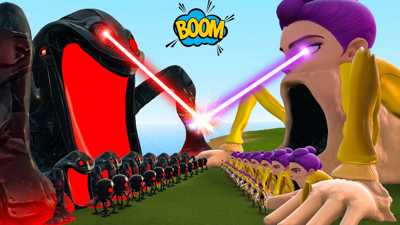 NEW RUMI SEA EATER FROM K POP DEMON HUNTERS VS ALL ROBLOX OMNIWORM SEA EATER FAMILY In Gmod?!