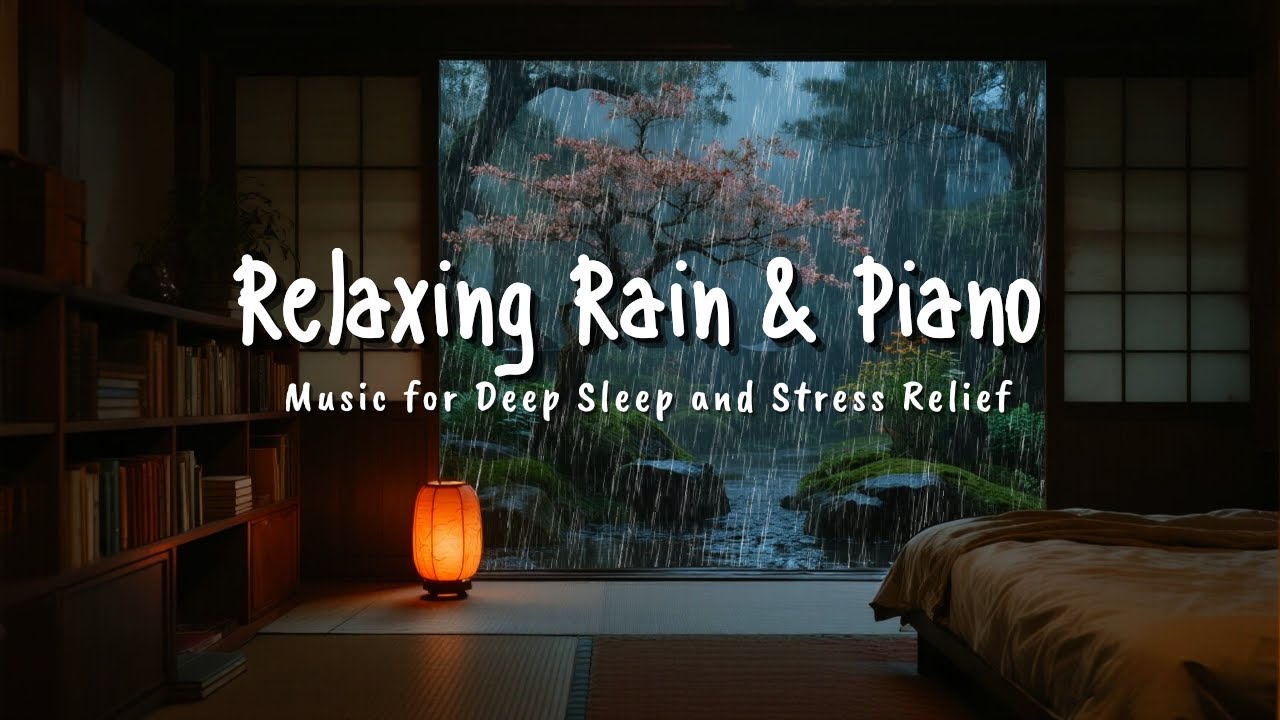 Healing Sleep Music with Soft Rain 🎹 Calm Piano Sounds for Deep Sleep and Peaceful Dreams