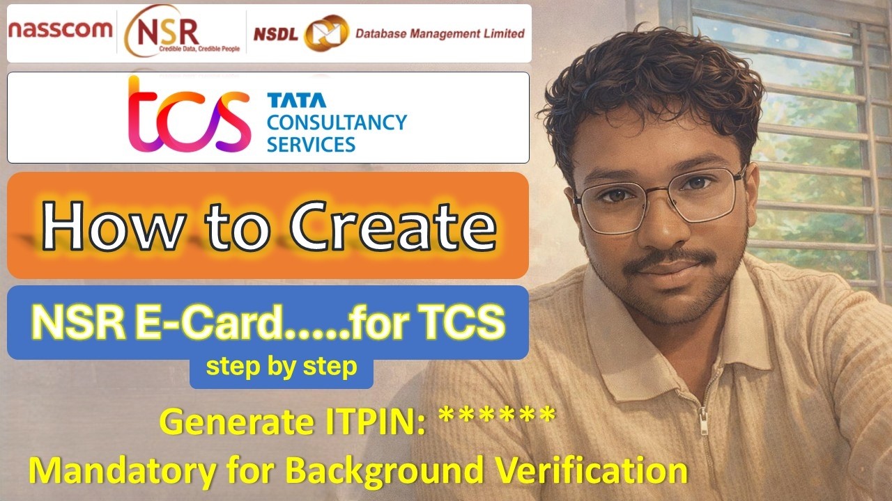 How to Create NSR E-Card for TCS | Step-by-Step Registration Guide | #tcsnqt2026