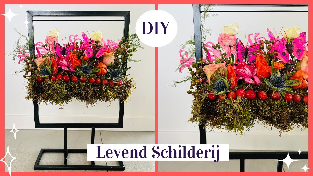 Levend Schilderij 🌸💐| Cursus Bloemschikken #185 | Carlein Tukkers