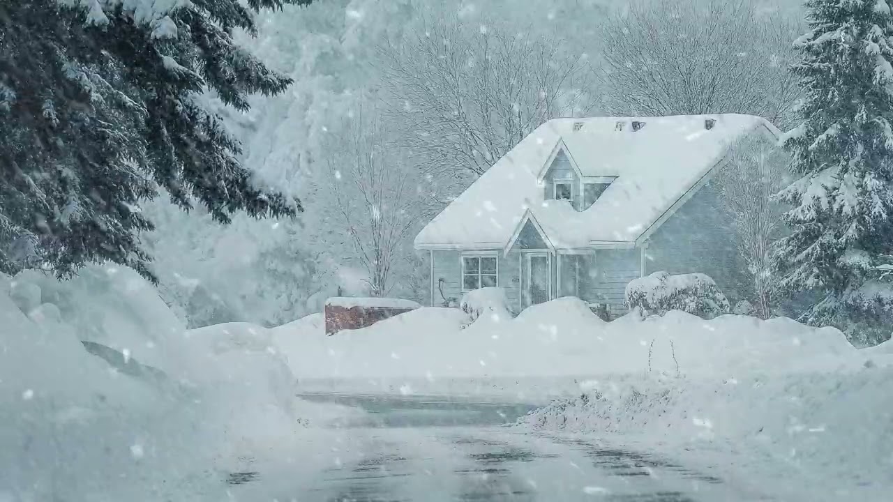 Heavy Blizzard Sounds for Sleep and Relaxation (No Ads) Loud Snowstorm White Noise