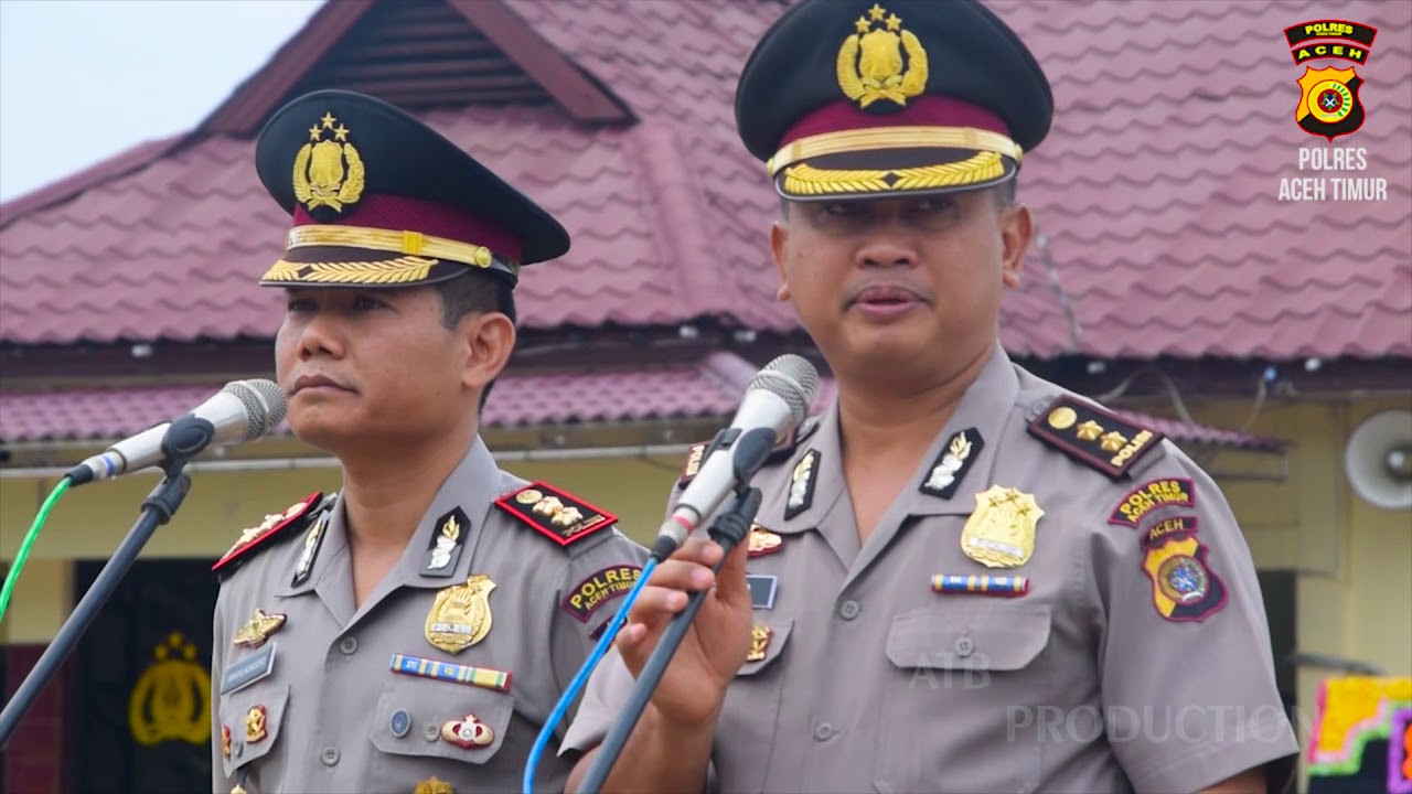LEPAS SAMBUT KAPOLRES ACEH TIMUR: AKBP RUDI PURWIYANTO, SIK.,M.Hum - AKBP WAHYU KUNCORO, SIK.,M.H