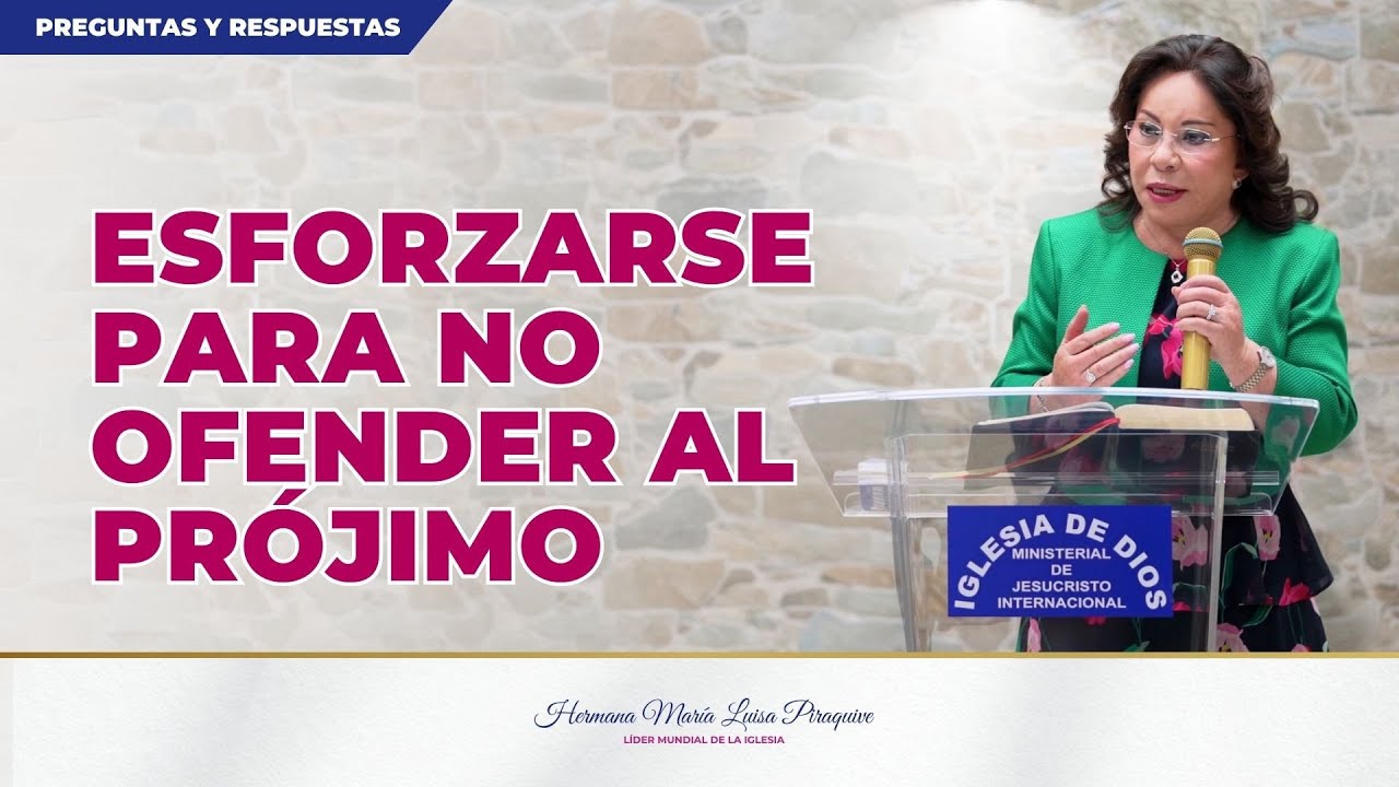 Esforzarse para no ofender al pr&oacute;jimo - Hna. Mar&iacute;a Luisa Piraquive #idmji
