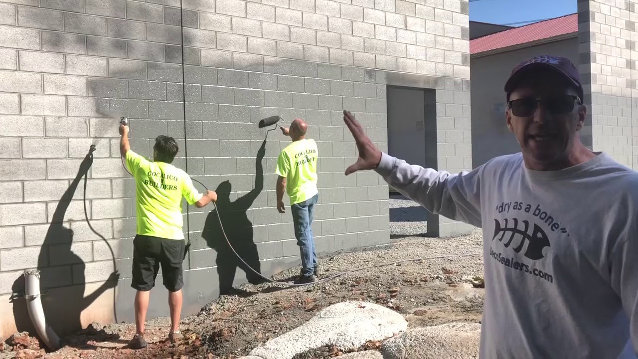 How To Waterproof Commercial Foundations: Commercial Grade Waterproofing - Block Wall