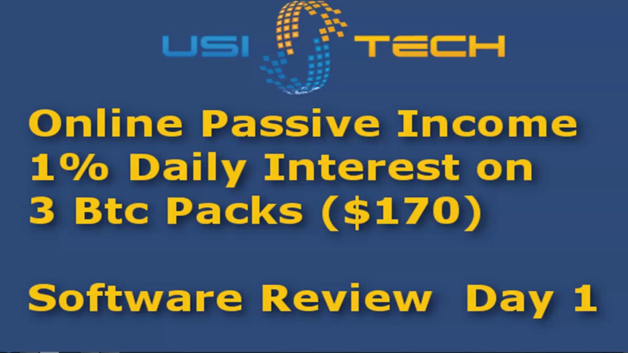 USI Tech Daily Passive Income $170 Investment Review Day 1