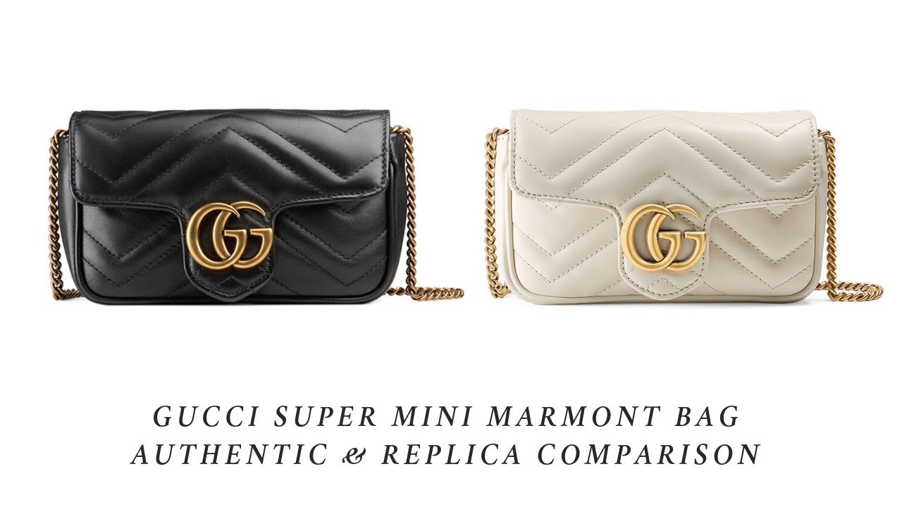 GUCCI 🎀 Суперминиатюрная сумка Marmont: оригинальная и злодейская двойник 😈 Сравнение