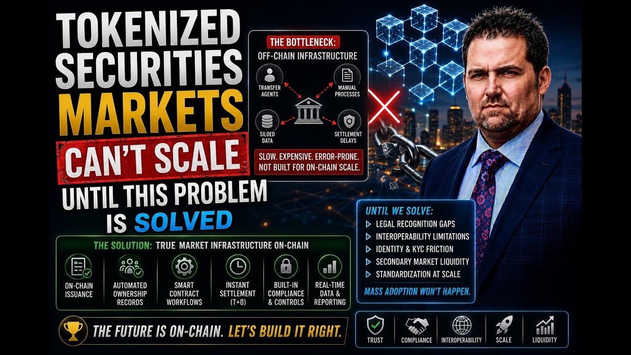 Tokenized Securities Markets  Can&rsquo;t Scale Until This Problem Is Solved | Adam Tracy