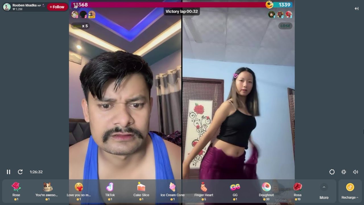 भोटेनीको Dance मा Rooben भए फिदा आफु पनि भोटेनीसंग Dance गर्दै Rooben TikTok Live