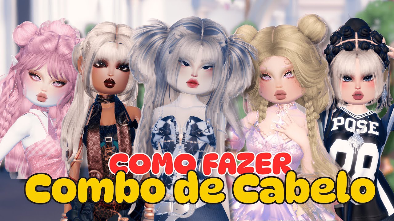 COMO FAZER COMBO DE CABELOS PERFEITO no Dress to Impress Roblox!