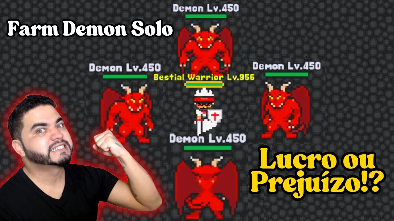 Testando a Top 1 Level no Demon Solo - Rucoy Online
