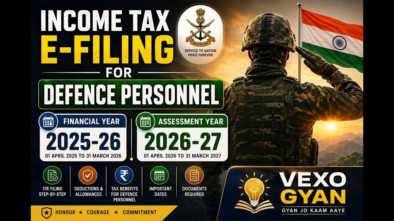 How to File ITR for Defence Personnel FY 2025-26 | Complete Step-by-Step Guide