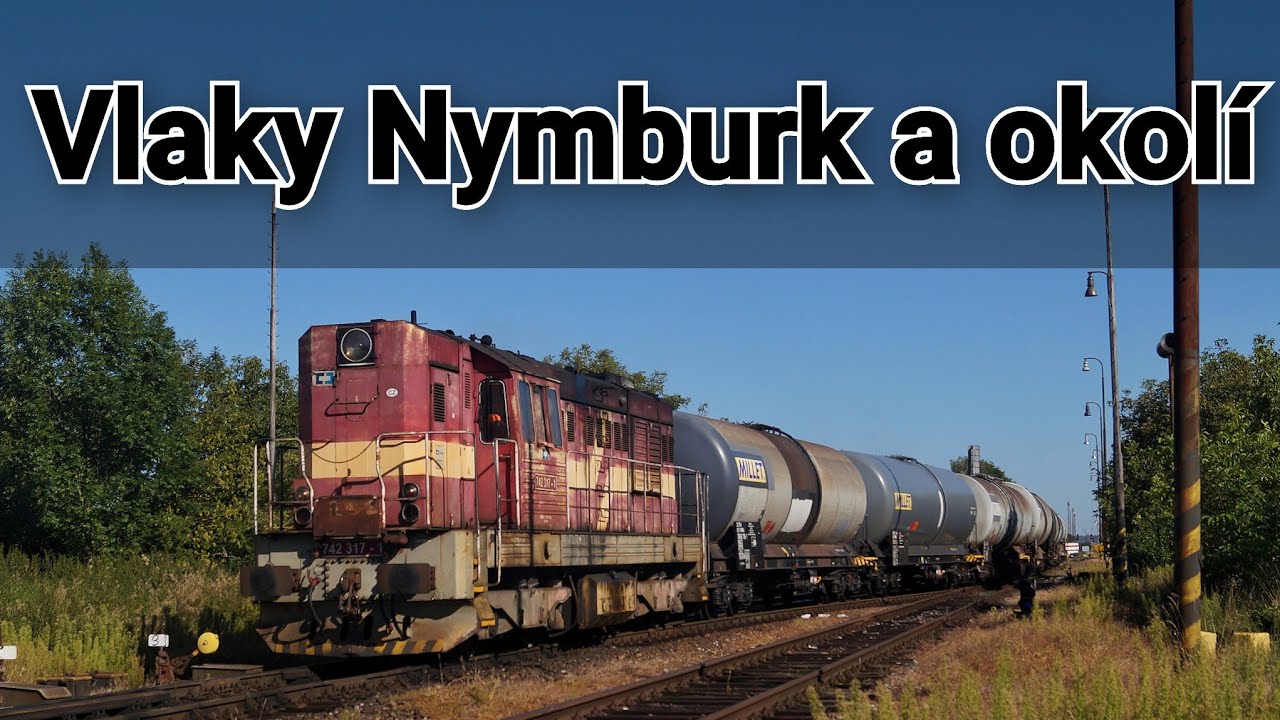 Vlaky v okolí Nymburka 12.8.2025