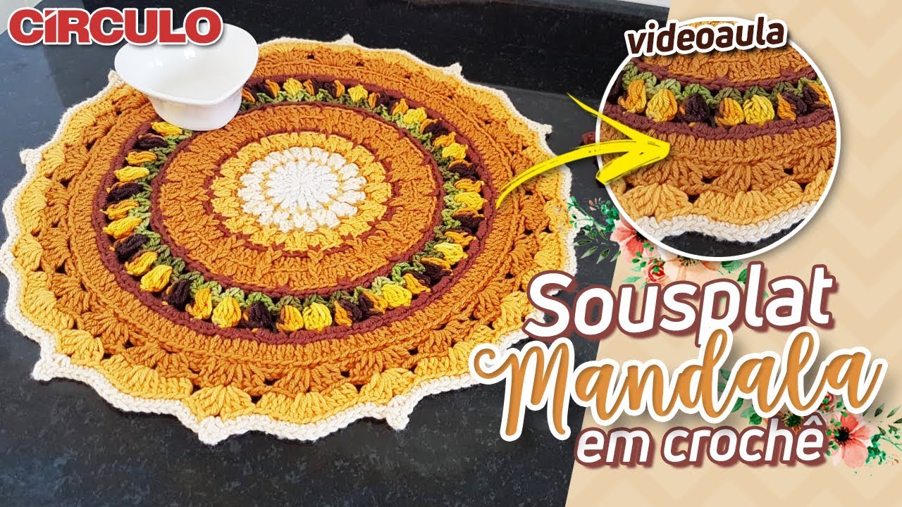 Sousplat Mandala em Crochê | Carla Cristina & Crochet HD