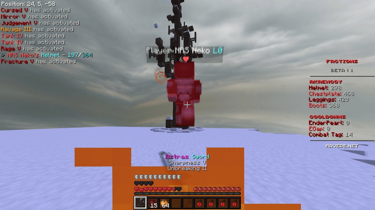 Rave Factions RETURN (SMOOTH PVP + BEST ANTICHEAT)