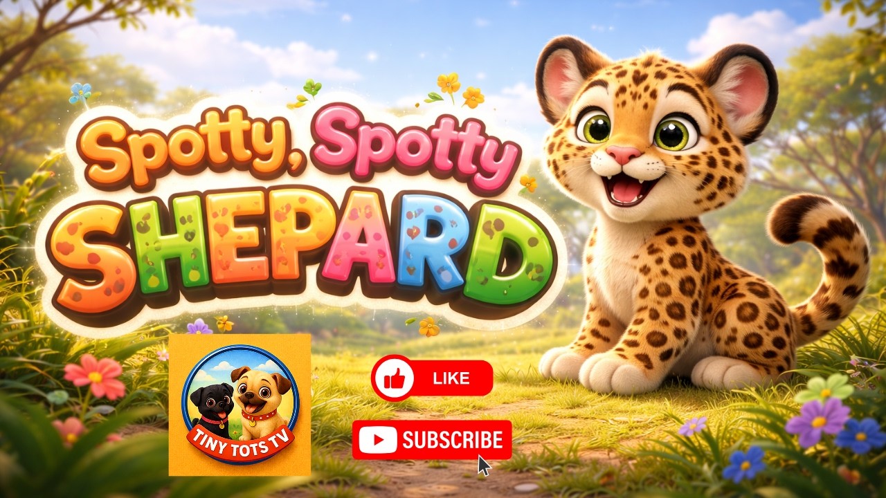 Spotty, Spotty Shepard #preschoolsongs #toddlersongs #kidsvideo #3danimation #tinytots