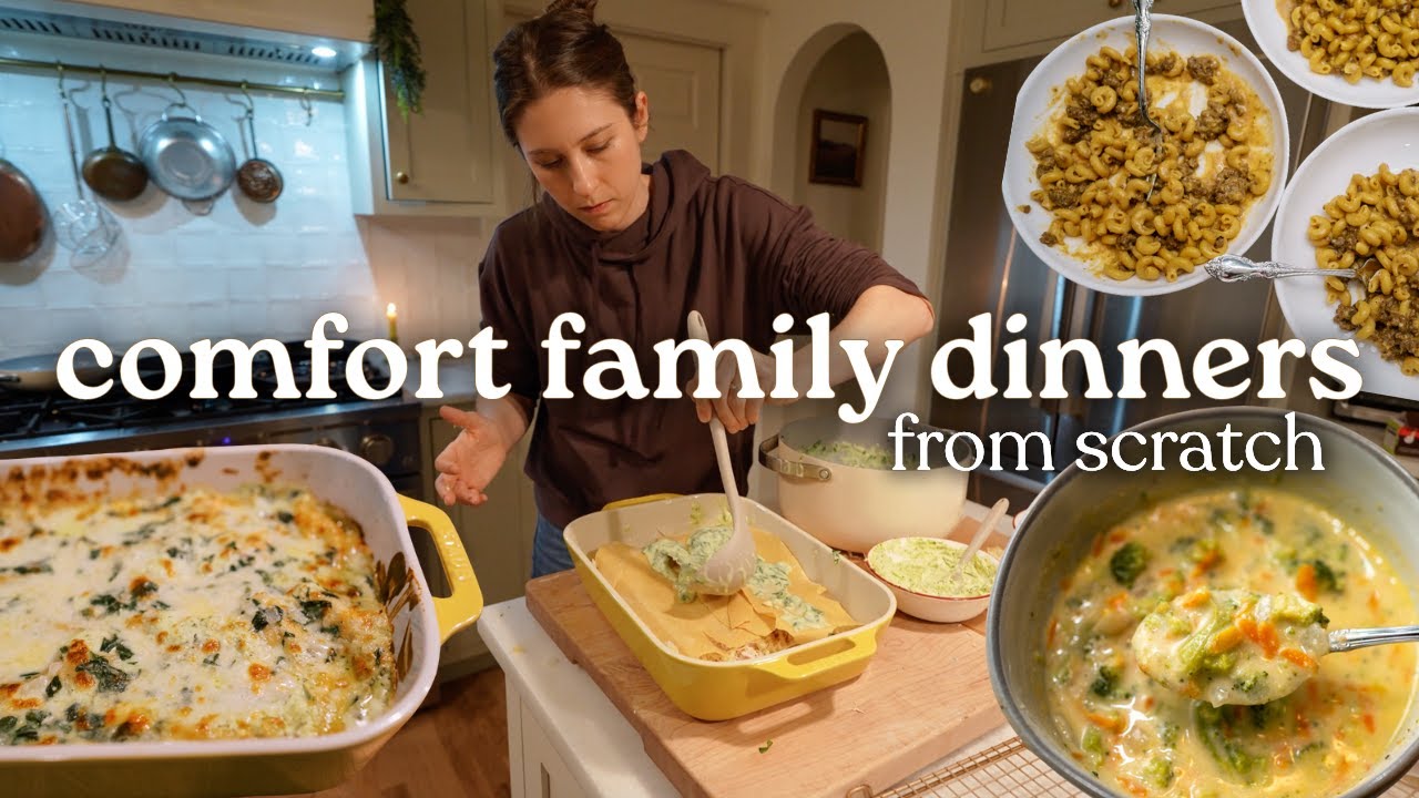 Comfort Family Dinners for Cold Nights | Cooking From Scratch for My Family of 6