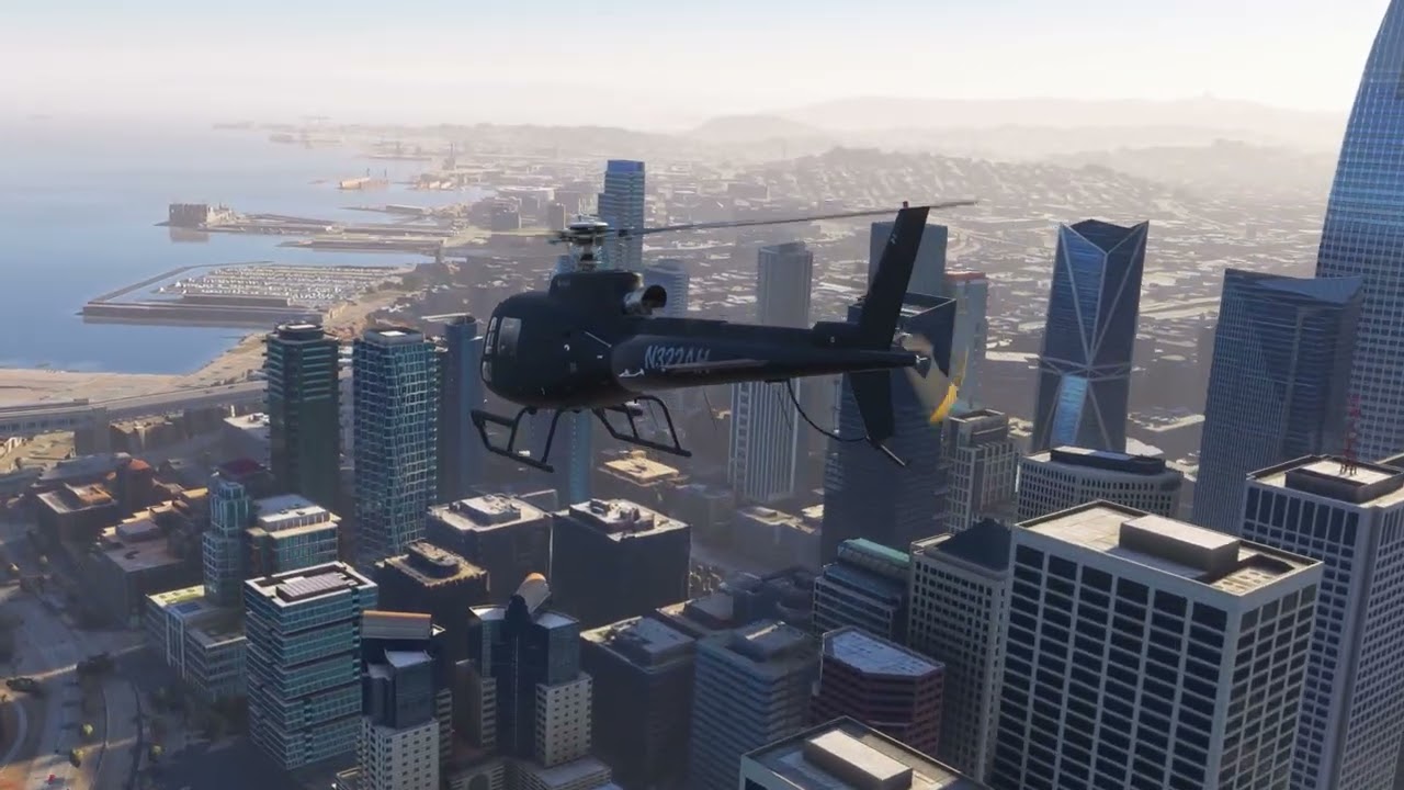 MSFS2024 Airbus H125 Over San Francisco