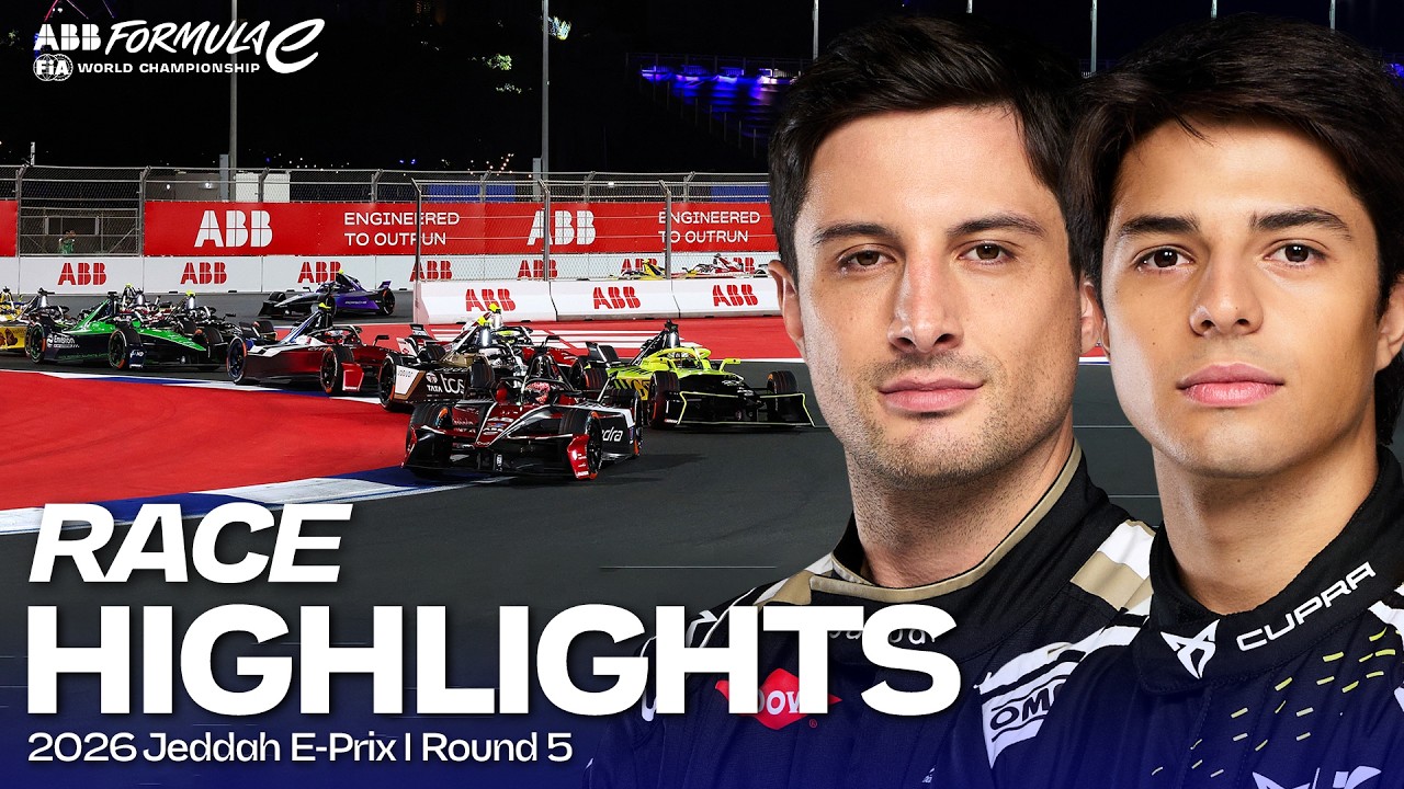 Double-header electric racing under the lights | 2026 Jeddah E-Prix Round 5 Highlights