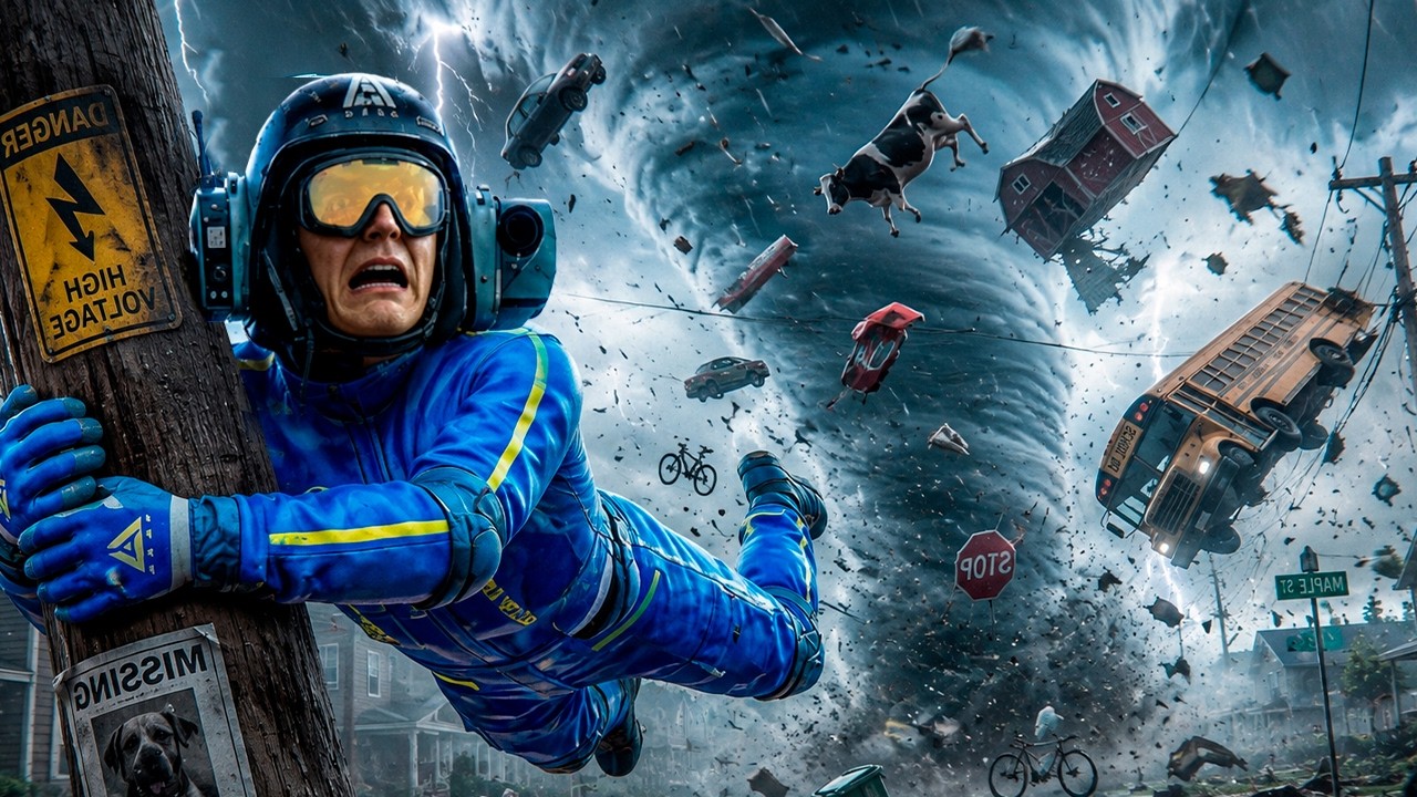 &iexcl;Escape de un TORNADO GIGANTE! | Funnel Runners