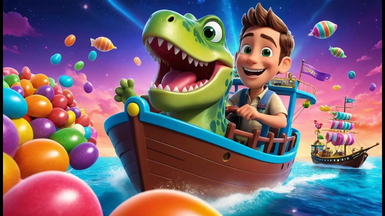 Dino Dexter and the Jelly Rocket | Dinosaur Song for Kids | Jelly Rocket Adventure Rhyme