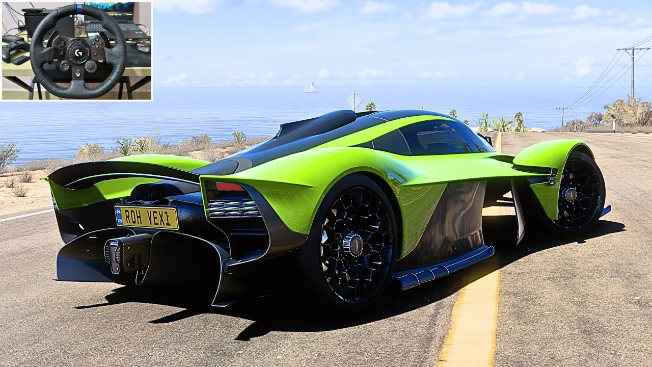 Aston Martin Valkyrie 1560HP SOUND & SPEED | Forza Horizon 5 | Wheel Cam Gameplay