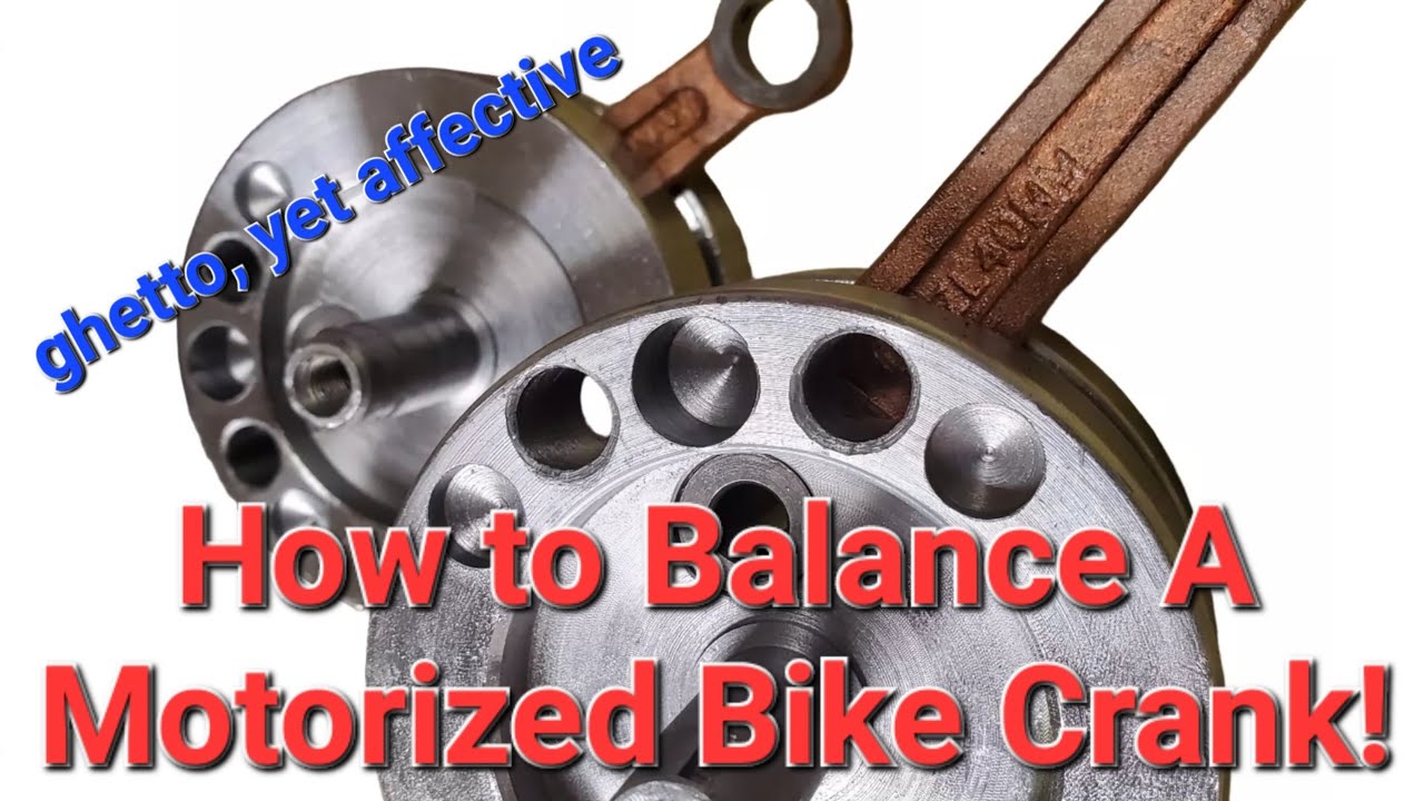 EASILY Balance Motorized Bike Crankshaft! #motorizedbike #2stroke #automobile #mechanic #minibike