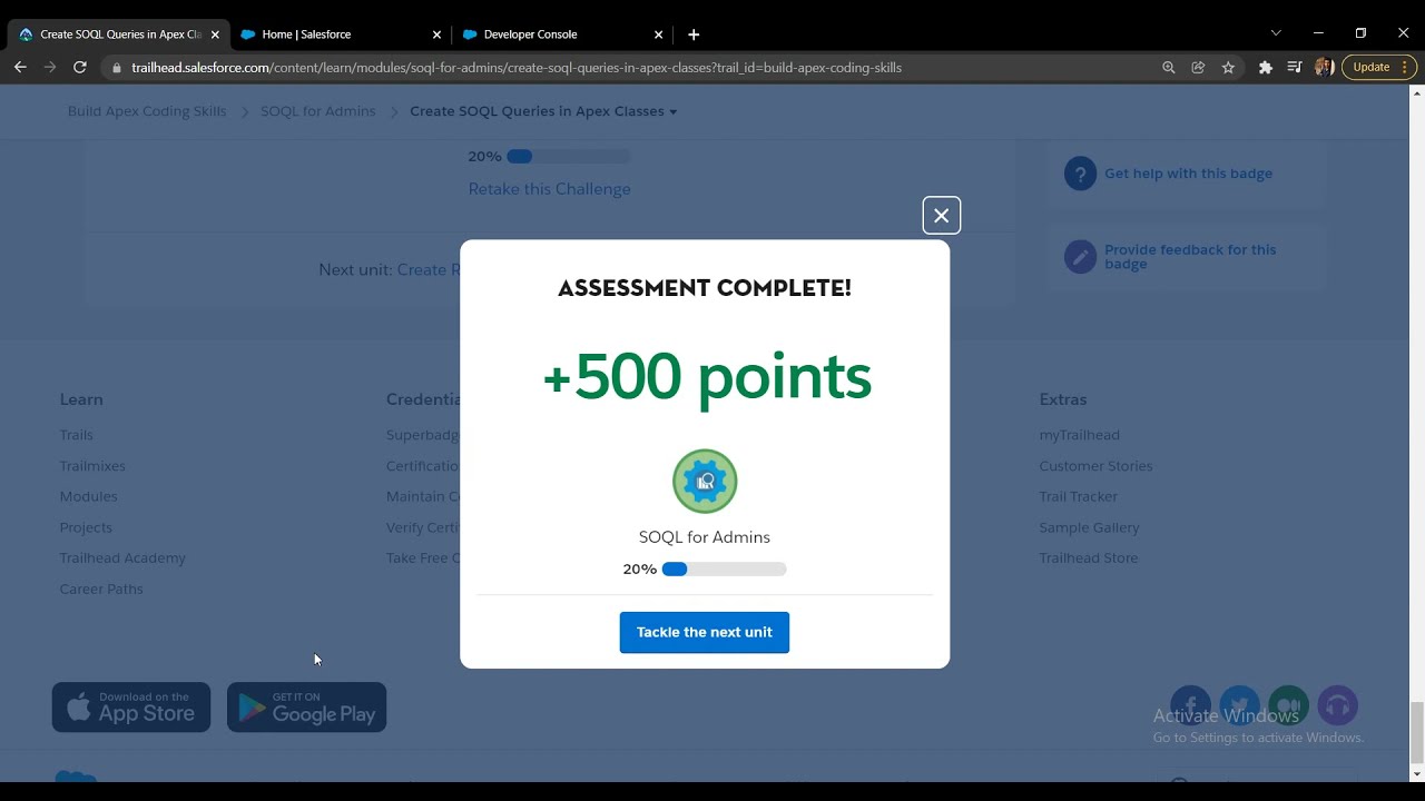 Salesforce Trailhead - Create SOQL Queries in Apex Classes