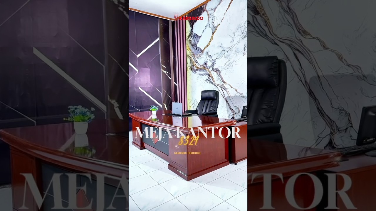 Meja Kantor Meja Direktur Mewah Ukuran Jumbo 8324 #karsindo #mejakantor #interiordesign