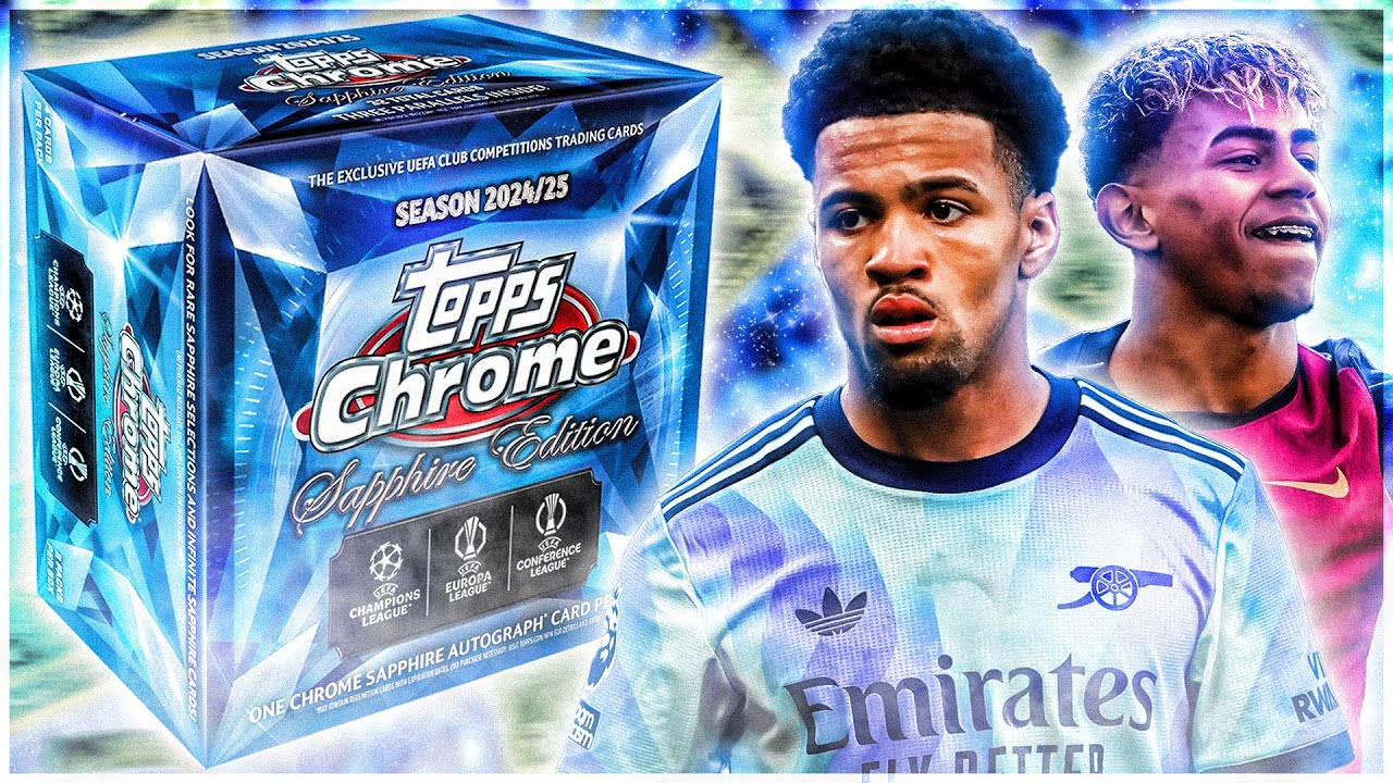 $600+ SOCCER DEGEN!!! | 2024-25 Topps Chrome UCC Sapphire Box Review