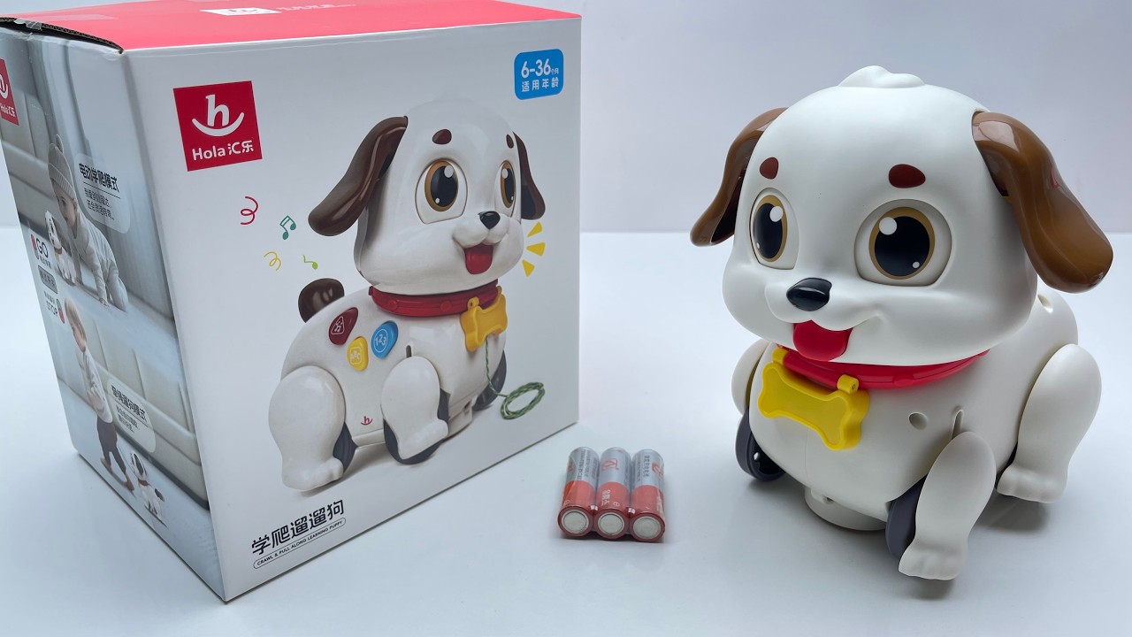 8-Minute Electric Toy Unboxing: Crawling Puppy, Mechanical Bulldog, ASMR Review Toy