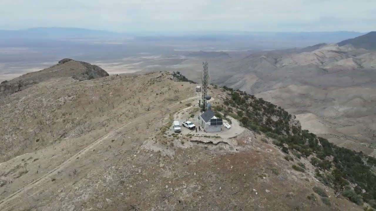 Flying Over Mountaintops to Assess a New Solar Installation - AZ/UT Border