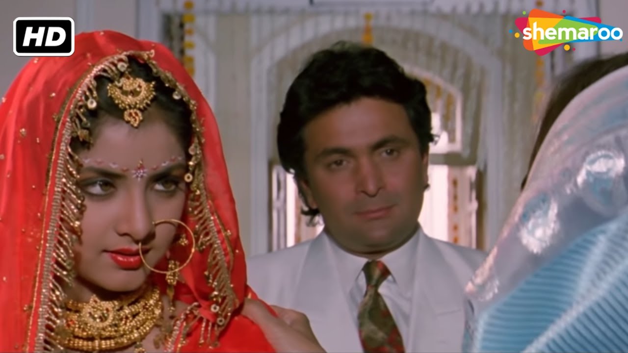 Divya Bharti - का हुआ ससुराल मे स्वागत | Rishi Kapoor | Romantic Movie Deewana