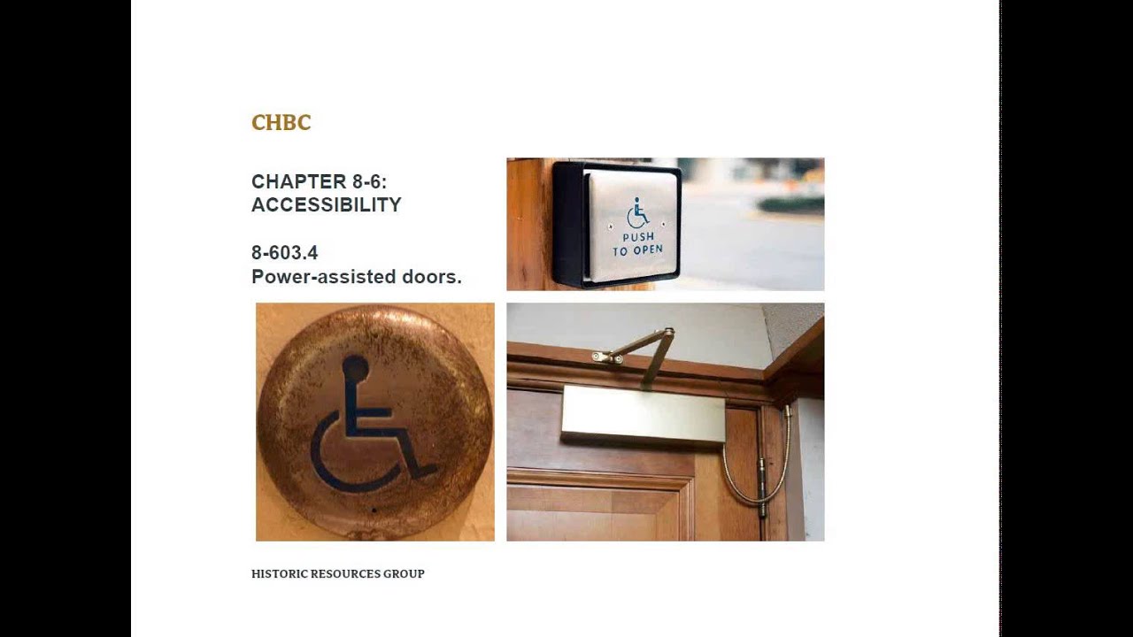 California Historical Building Code: Accessibility And Historic Buildings