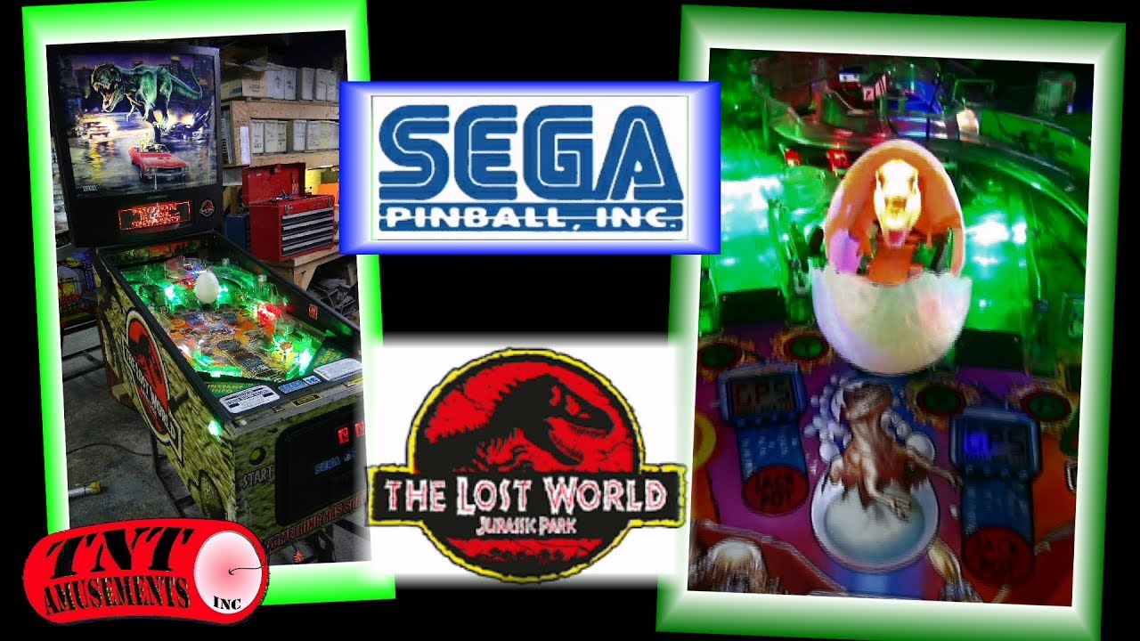 #1342 Sega THE LOST WORLD JURASSIC PARK Пинбольный автомат и подробности! TNT Amusements