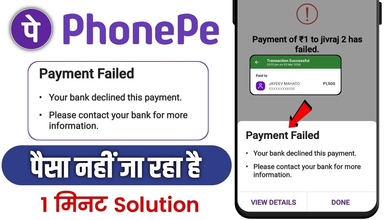 PhonePe Payment Failed | Your Bank HasBlocked or Frozen Your Account | PhonePeProblem Solution