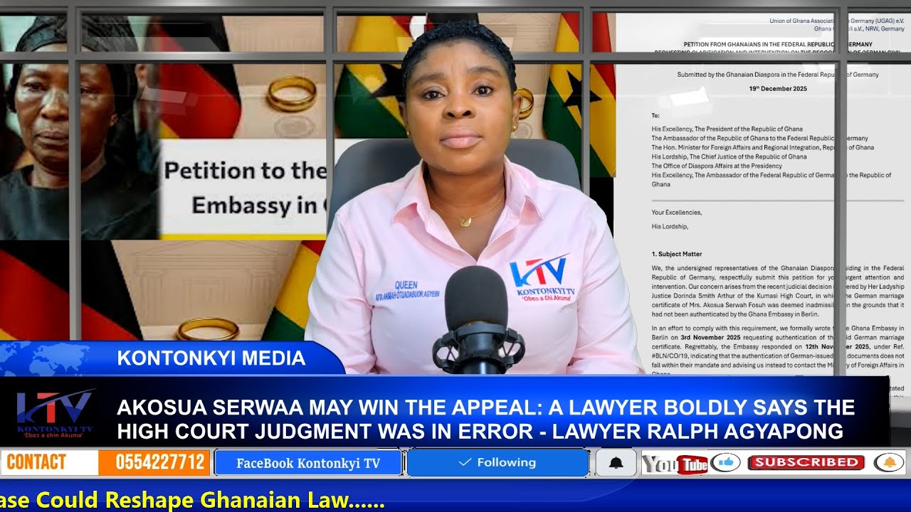 APPEAL CASE: 85% WIN FOR AKOSUA SERWAA, A LAWYER BOLDLY SAYS THE HIGH COURT JUDGMENT WAS IN ERROR
