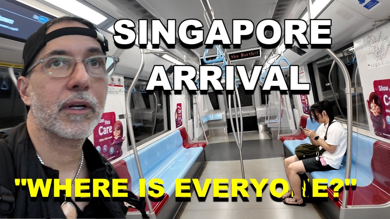SINGAPORE Airlines Flight and Train to the City: WHERE is EVERYONE? 🇸🇬