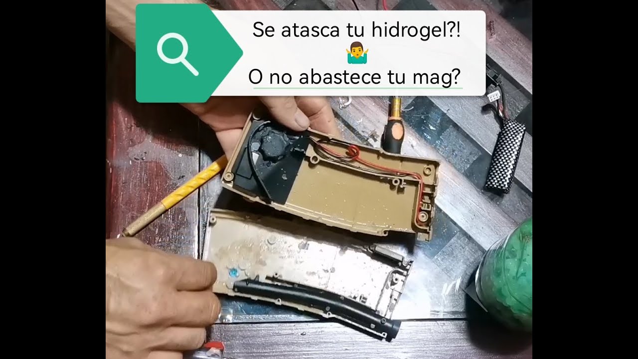 Reparación de magazine (cargador de hidrogel, gelsoft, gelblaster) M4A1
