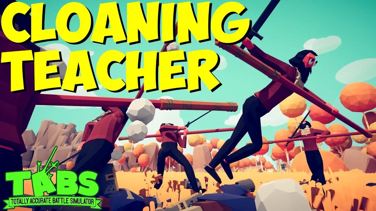 The Teacher vs Other Units (Cloning Edition) 1v1 + Bonus - TABS MODDED